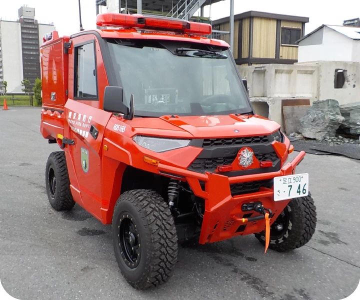 小型ホース延長車(ポラリス)